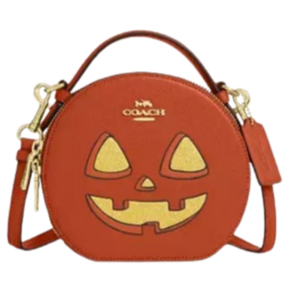 Coach Halloween Jack O Lantern Canteen Bag - Picture 4 of 12
